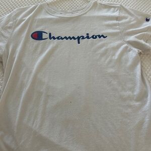 Champion white tee